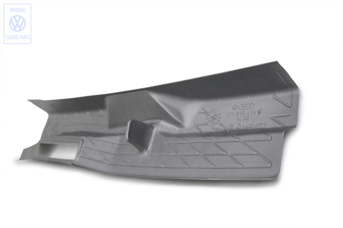 Water deflector for Golf Mk1