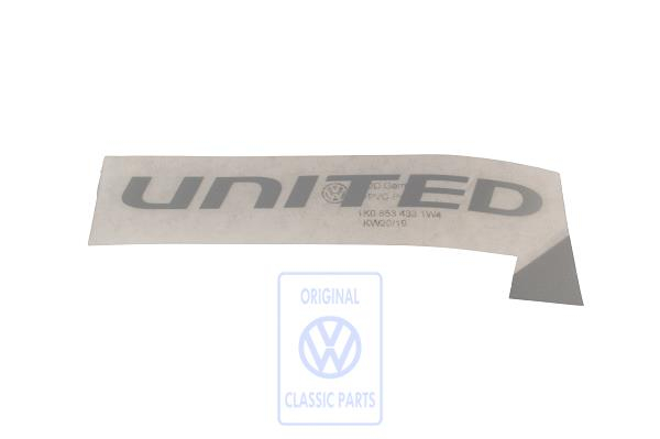 Film lettering for VW Golf Mk5