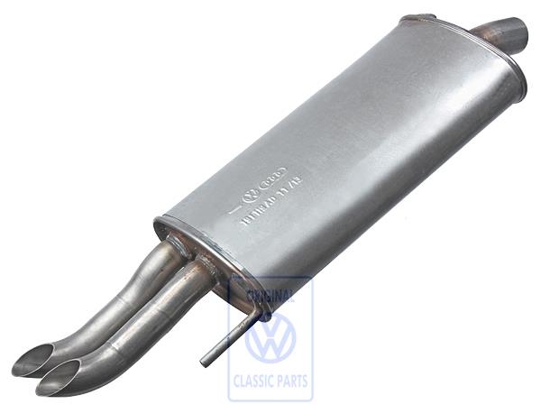 Rear exhaust silencer for the Golf Mk3 Convertible TDI