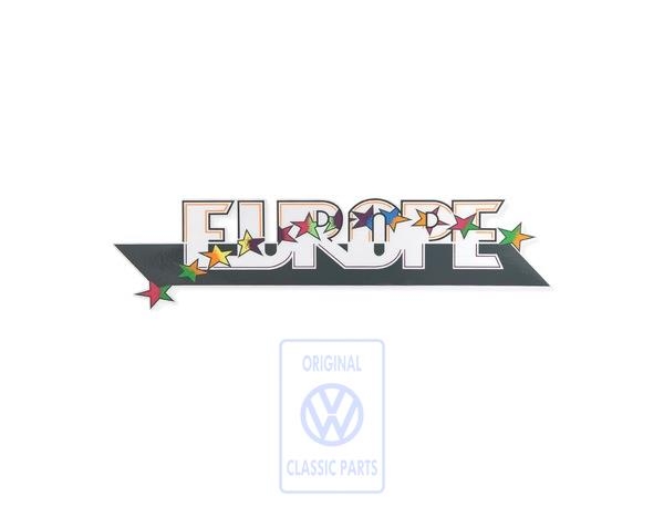 Film lettering EUROPE