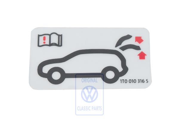 Sticker for VW Touran