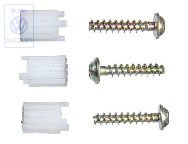 Mounting kit for window lifter motor for the Polo 6N2