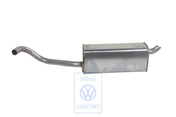 Exhaust silencer for VW Polo 9N