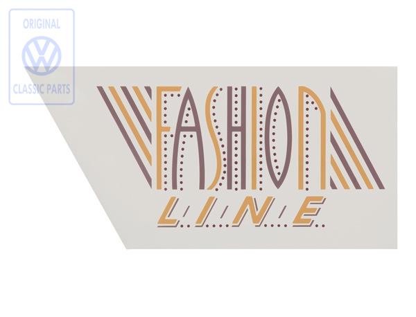 Film lettering 'Fashion Line'