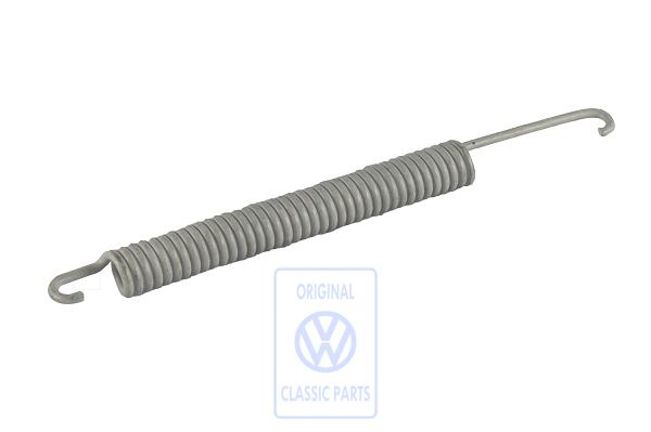 Tension spring back plate