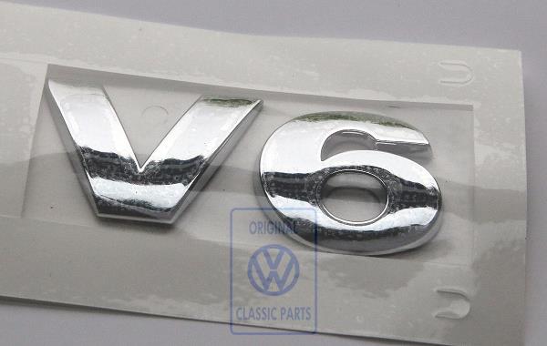 V6 emblem for VW Eos