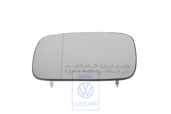 Mirror glass for VW Caddy