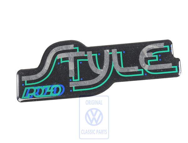 Film lettering for VW Polo Mk2