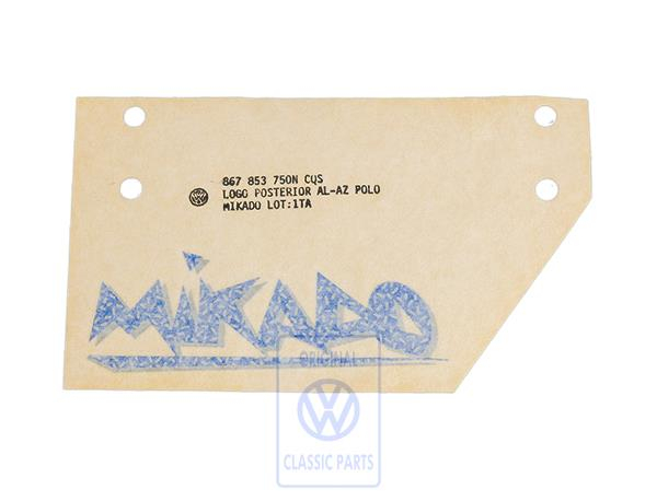 Lettering for VW Polo Mk2