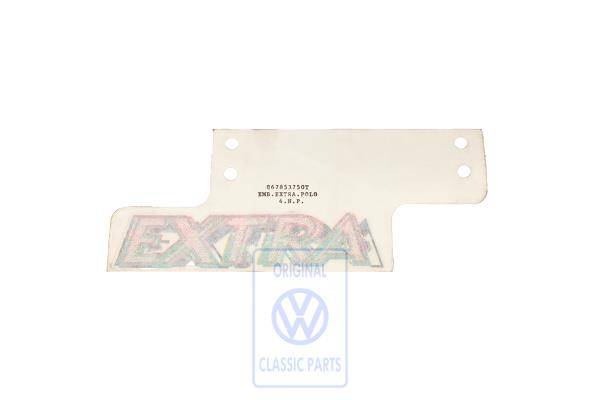 Film lettering for VW Polo Mk2