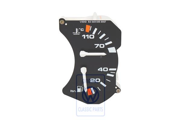 Fuel gauge and coolant temperature display for VW Polo Mk2