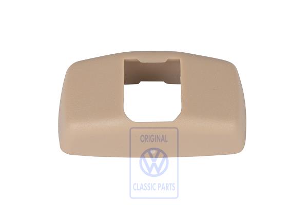 Sun visor retainer cover cap