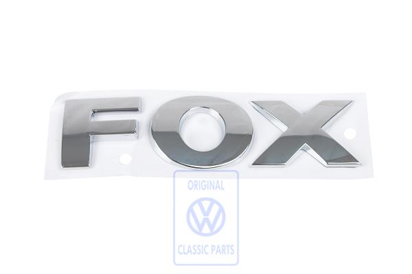 Inscription for VW Fox