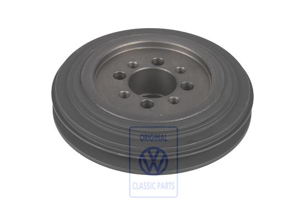 V-belt pulley for industrial engine