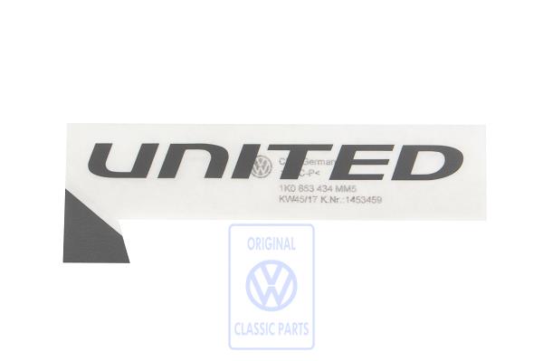 Film lettering for VW New Beetle