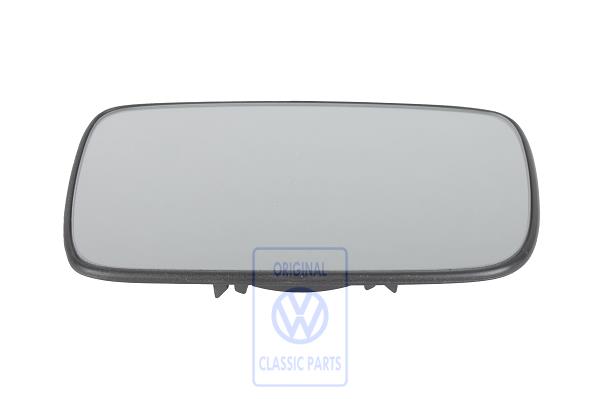 Left mirror glass for VW Polo 6N
