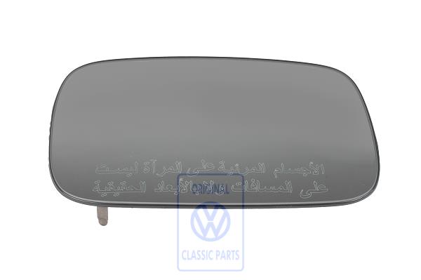 Mirror glass for VW Passat B4