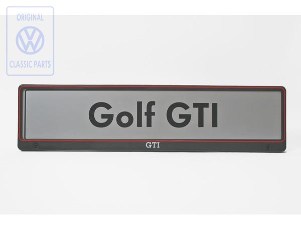 GTI license plate holder
