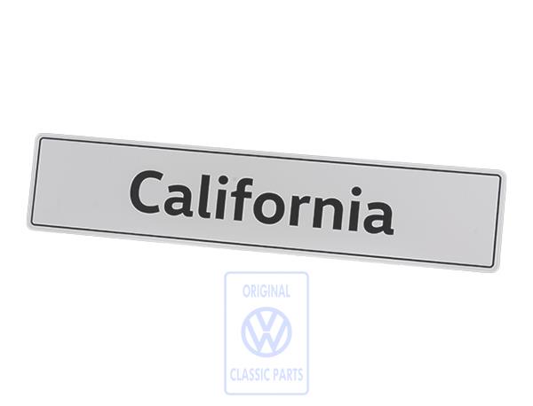 License plate California