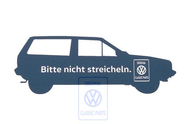 vehicle sticker Polo 2 (to be applied from the outside)