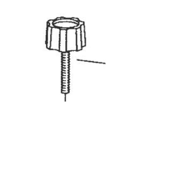 Knurled screw