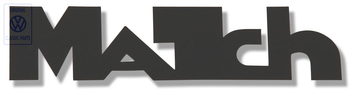 Film lettering for VW Golf Mk2 MATCH