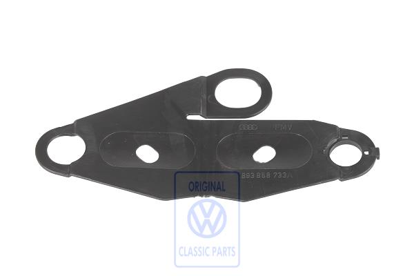 Belt latch guide for VW Golf Mk2