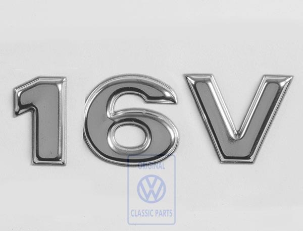 16V emblem