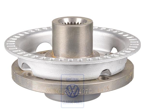 Wheel hub with rotor