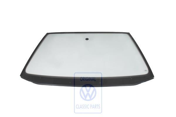 Windscreen clear glass with trim strip Passat B4