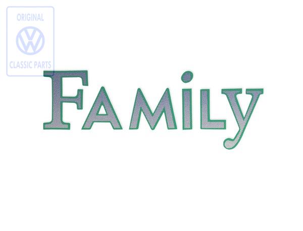 foil inscription Family