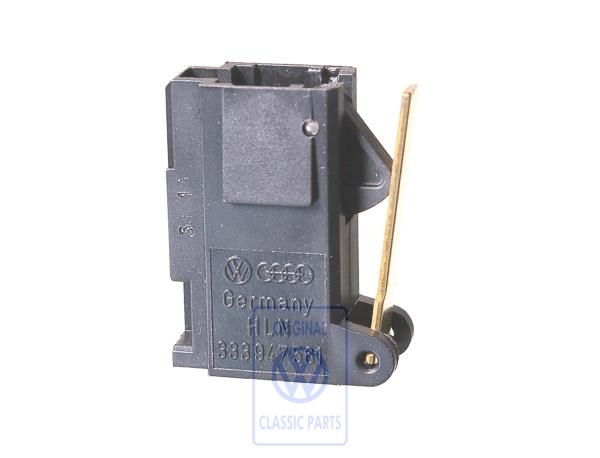 Button luggage compartment light