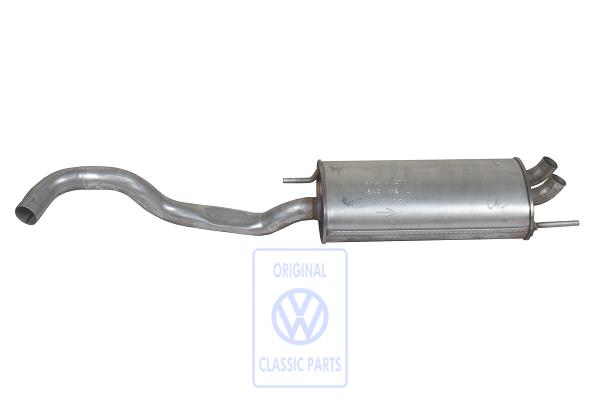 Rear silencer for VW Polo 6N