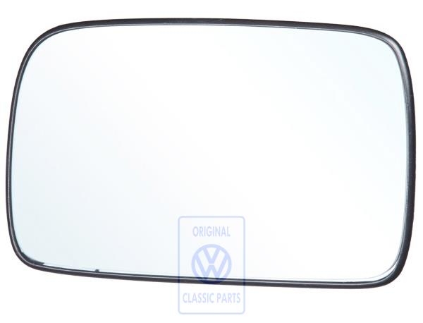 Left mirror glass for VW Polo 6N