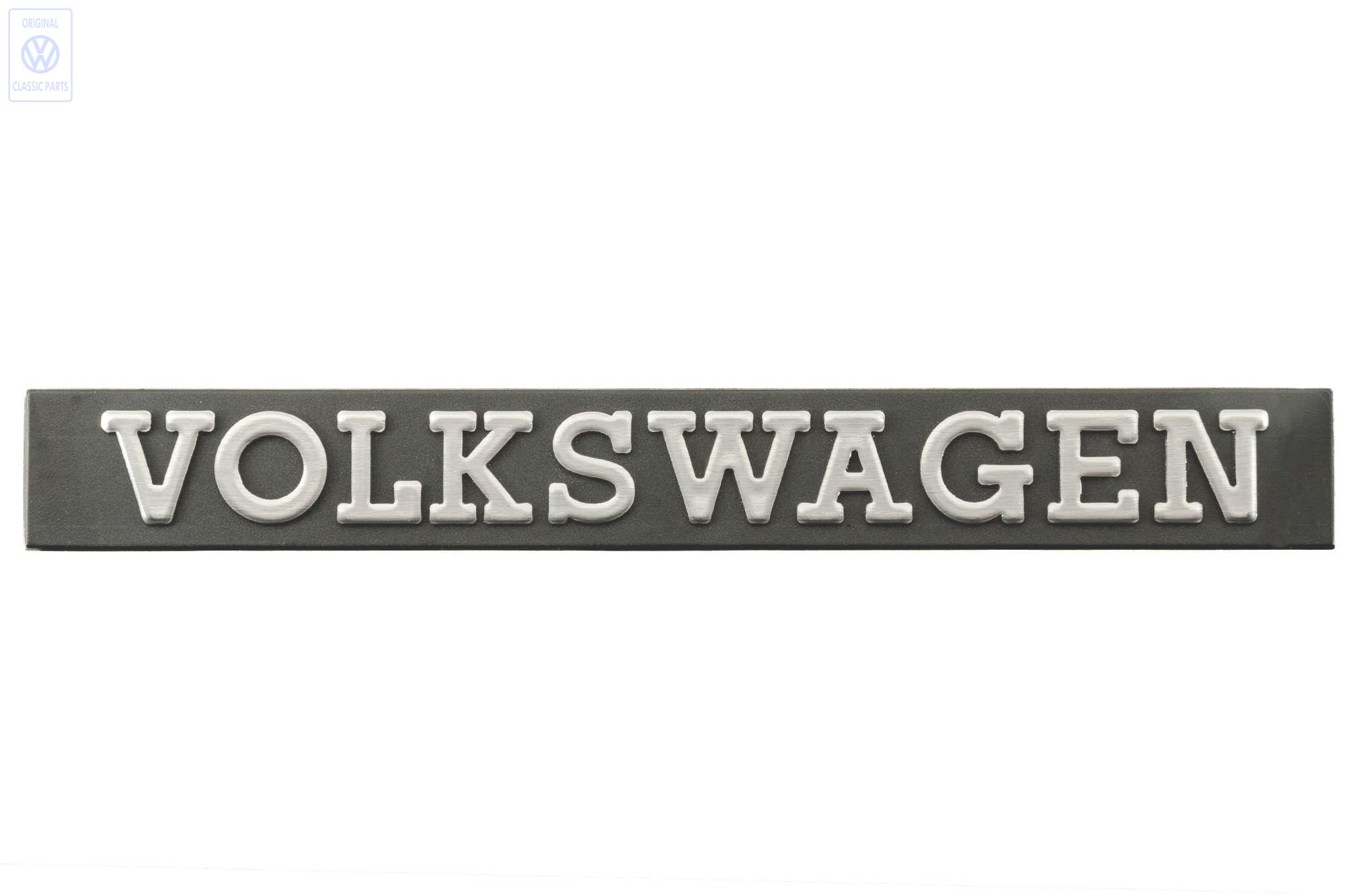 Rear emblem VOLKSWAGEN for VW Golf Mk1