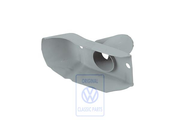 Warm air deflector plate
