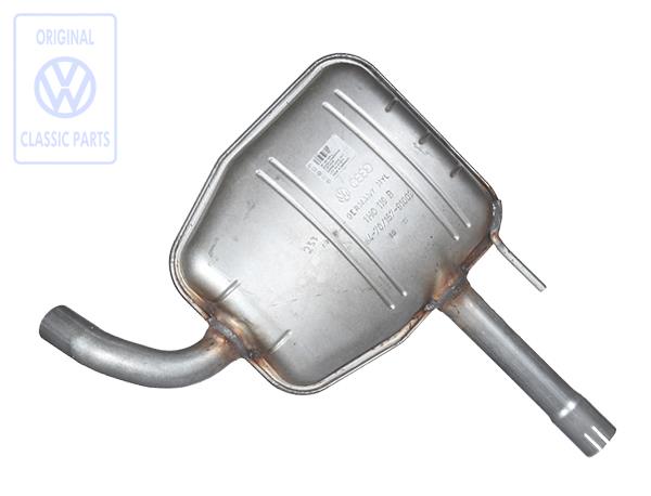 Middle exhaust silencer for the Passat VR6