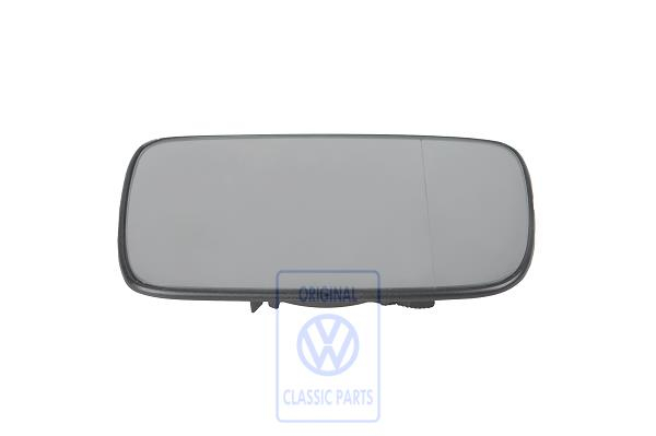 Left mirror glass for VW Polo 6N