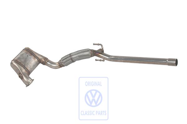 Exhaust pipe for VW Polo 6R