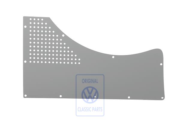 Side panel trim (hardboard panel) right rear  Classic grey (grey)