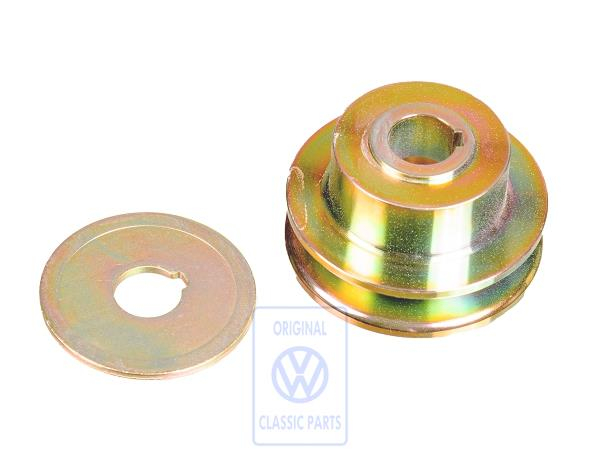 V-belt pulley for alternator