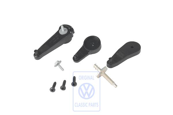 Air distribution housing levers