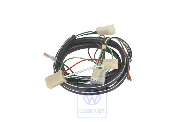 Wiring harness for exterior mirror left-hand drive vehicle<br/>Transporter T3