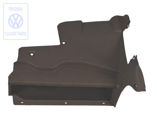 Stowage compartment for a Corrado