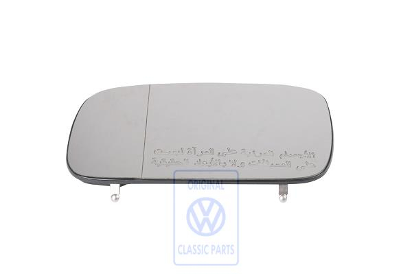 Mirror glass for VW Caddy