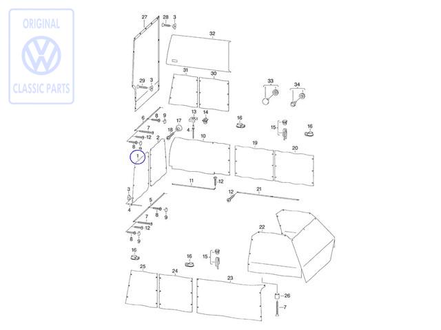Curtain for VW Camper