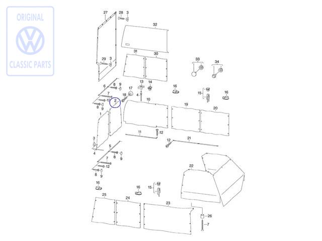 Curtain for VW Camper