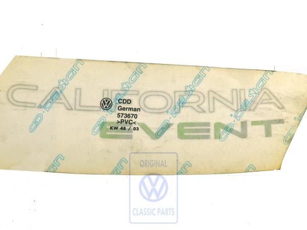 Film lettering for VW T4