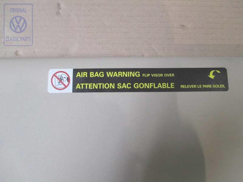 Sun visor for VW T4