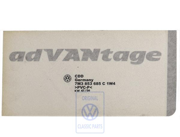Film lettering for VW Sharan